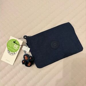 Kipling Viv cosmetic wallet zipper pouch with monkey gorilla don keychain New